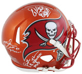 Bucs SB 37 Sapp, Alstott, Jackson Signed Flash F/S Speed Proline Helmet BAS Wit