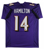 Kyle Hamilton Signed Baltimore Ravens Jersey (Beckett)2022 1st Rnd Pk Notre Dame