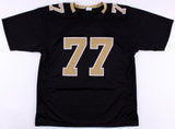 Willie Roaf Signed New Orleans Saints Black Jersey (JSA COA) NFL H.O.F. 2012 O.T