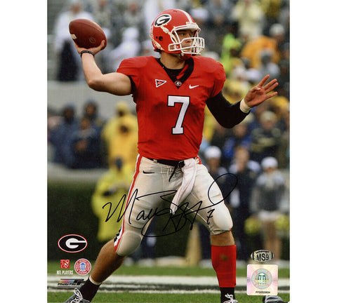 Matthew Stafford Signed Georgia Red Jersey Unframed 8x10 Photo