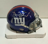 Daniel Jones signed Giants Speed Mini Helmet Rookie Autograph Fanatics COA