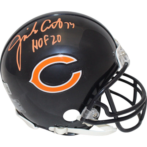 Jim Covert Autographed/Signed Chicago Bears VSR4 Mini Helmet HOF Beckett 46809