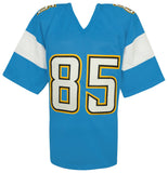 Antonio Gates Signed Powder Blue Custom Football Jersey - (SCHWARTZ COA)