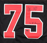 Orlando Pace Signed Ohio State Buckeye Jersey (Playball Ink) 7xPro Bowl OT Rams