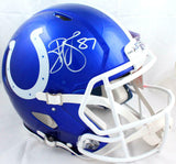 Reggie Wayne Autographed Colts F/S Flash Speed Authentic Helmet-Beckett W Holo