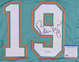 Bernie Kosar Signed Dolphins Teal Home Jersey (PSA COA) 2xPro Bowl / U of Miami