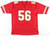 Derrick Johnson Signed Kansas City Chiefs Red Jersey (PSA) 4xPro Bowl Linebacker