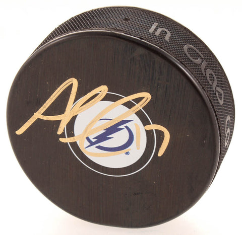 Alex Killorn Signed Tampa Bay Lightning Hockey Puck (JSACOA) 20 & 21 Stanley Cup