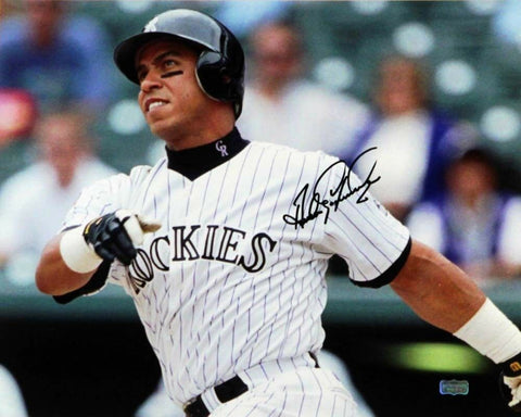 Andres Galarraga Autographed/Signed Colorado Rockies 16x20 - Close Up