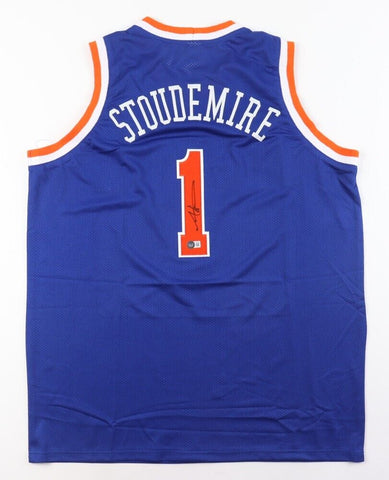 Amar'e Stoudemire Signed New York Knicks Jersey (Beckett) 6xAll Star Center