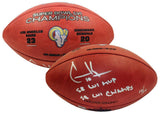 COOPER KUPP Autographed "SB LVI MVP" "SB LVI Champs" Football FANATICS LE 10/10