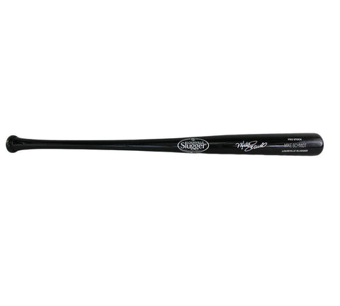 Mike Schmidt Signed Philadelphia Phillies Lousiville Slugger Black Bat - Engrave