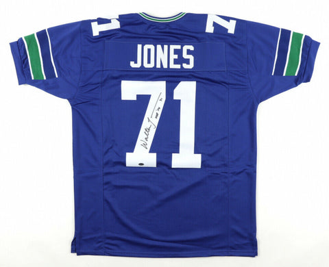 Walter Jones Signed Seattle Seahawks Jersey Inscribed "HOF '14" (Schwartz COA)