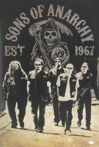 Tommy Flanagan Signed Sons Of Anarchy 36x24 Poster With 5 Characters