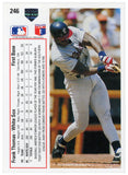 Frank Thomas Signed White Sox 1991 Upper Deck Card #246 - (SCHWARTZ SPORTS COA)