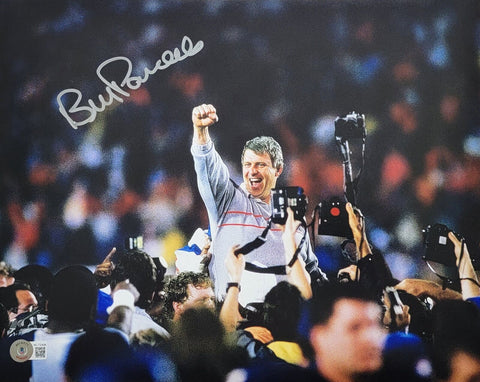 Bill Parcells Autographed New York Giants Super Bowl XXI 11x14 Photo Beckett