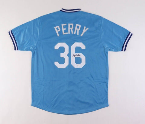 Gaylord Perry Signed Kansas City Royals Home Jersey (JSA COA) Hall of Fame 1991