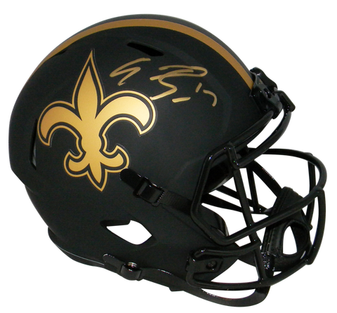 EMMANUEL SANDERS SIGNED NEW ORLEANS SAINTS ECLIPSE FULL SIZE SPEED HELMET BAS