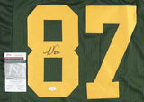 Romeo Doubs Signed Green Bay Packer Color Rush Jersey (JSA COA) 2022 4th Rnd Pck