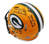 Brett Favre, Jerry Kramer & 5 Multi-Signed Green Bay Packers Speed Auth Helmet