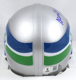 Steve Largent Autographed Seattle Seahawks Mini Helmet - Beckett W Hologram