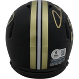 Aidan O'Connell Autographed Purdue Boilermakers Black Mini Helmet Beckett 48905