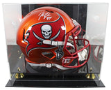 Bucs John Lynch Authentic Signed Flash Full Size Speed Rep Helmet w/ Case BAS W