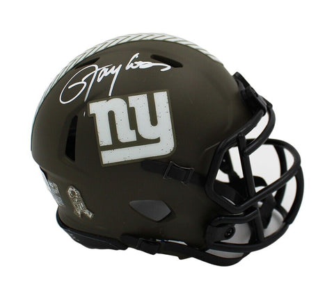 Lawrence Taylor Signed New York Giants Speed Salute to Service NFL Mini Helmet