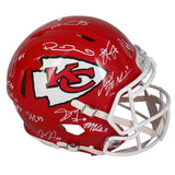 Kansas City Chiefs SB 57 Team Signed Helmet Mahomes, Kelce, Reid + 23 Beckett