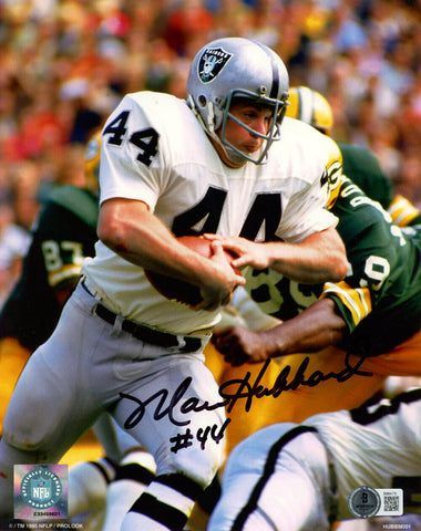 Marv Hubbard Autographed Oakland Raiders 8x10 Photo Beckett 45632