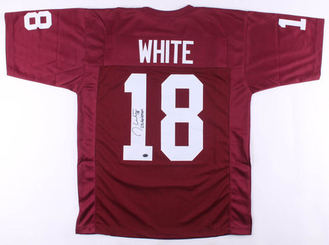 Jason White Signed Oklahoma Sooners Jersey Inscribed "03 Heisman" (White Holo)