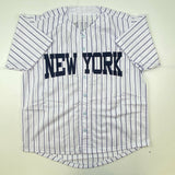 Autographed/Signed Dave Righetti New York Pinstripe Baseball Jersey JSA COA Auto