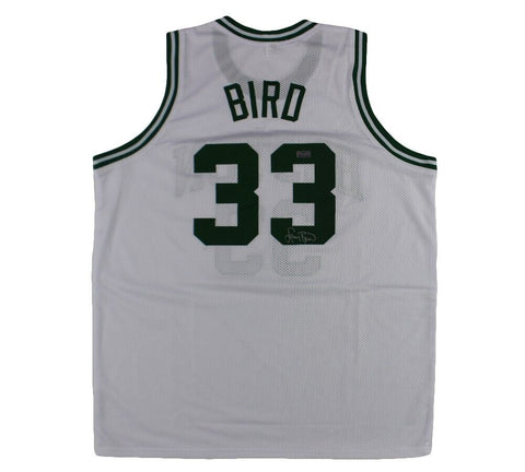 Larry Bird Signed Boston Custom White Jersey