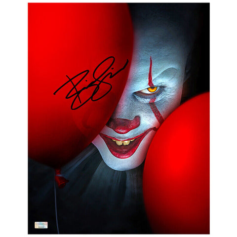 Bill Skarsgard Autographed Rare 2017 IT Pennywise You'll Float Too 11x14 Photo