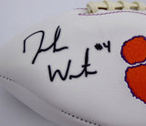 Deshaun Watson Autographed Clemson White Logo Football (Flat) Beckett #I13092