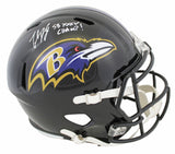 Ravens Trent Dilfer Signed Full Size Speed Rep Helmet W/ Case BAS Witnessed