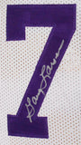 Purple People Eaters Autographed White Pro Style Jersey- Beckett W Auth *Silver