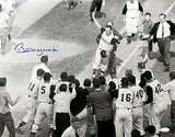 Bill Mazeroski Signed 16x20 Pittsburgh Pirates Celebration Baseball Photo JSA