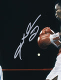 Sugar Ray Leonard Thomas Hearns Signed 16x20 Boxing Stance Photo BAS ITP