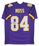 Randy Moss Authentic Signed Purple Pro Style Jersey Autographed BAS Witnessed