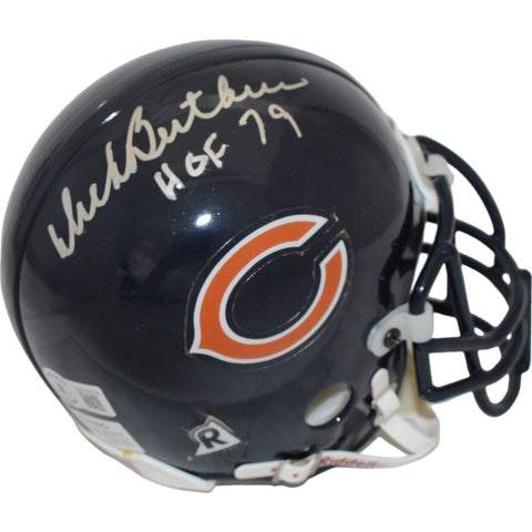 Dick Butkus Signed Chicago Bears VSR4 Authentic Mini Helmet HOF BAS 44166