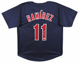 Jose Ramirez Authentic Signed Navy Pro Style Jersey Autographed JSA 2