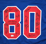 1980 Miracle on Ice Team USA Signed Blue Pro Style Jersey w/18 Sigs - Beckett W