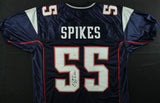 Brandon Spikes Signed Patriots Jersey Inscribed "Go Pats!" (Hollywood Coll.COA)