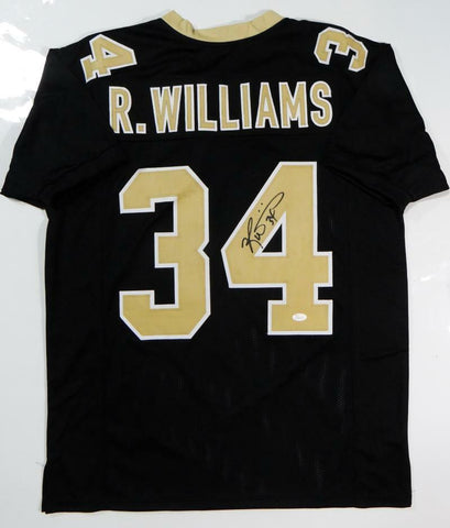 Ricky Williams Autographed Black Pro Style Jersey- JSA Witnessed Auth *4 Up