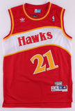 Dominique Wilkins Signed Adidas NBA Throwback Hawks Jersey (PSA) 9xNBA All Star