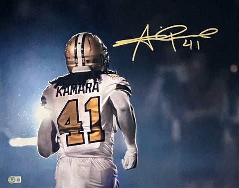 ALVIN KAMARA AUTOGRAPHED SIGNED NEW ORLEANS SAINTS 16x20 PHOTO BECKETT