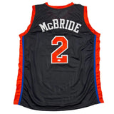 Autographed/Signed Duece Miles McBride New York Black Basketball Jersey JSA COA