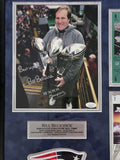 Bill Belichick Patriots Autographed Photo w/ Inscriptions Framed to 21x25 JSA