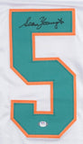 Sean Young (Ray Finkle) Signed Laces Out Jersey (PSA) Ace Ventura Miami Dolphin